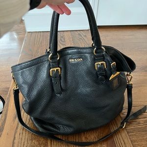 Prada Soft Leather black bag - Authentic!